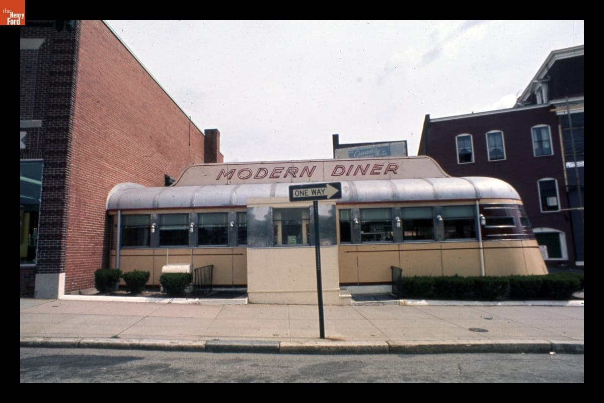 Modern Diner at its Original Site on Dexter Street, Pawtucket, Rhode Island