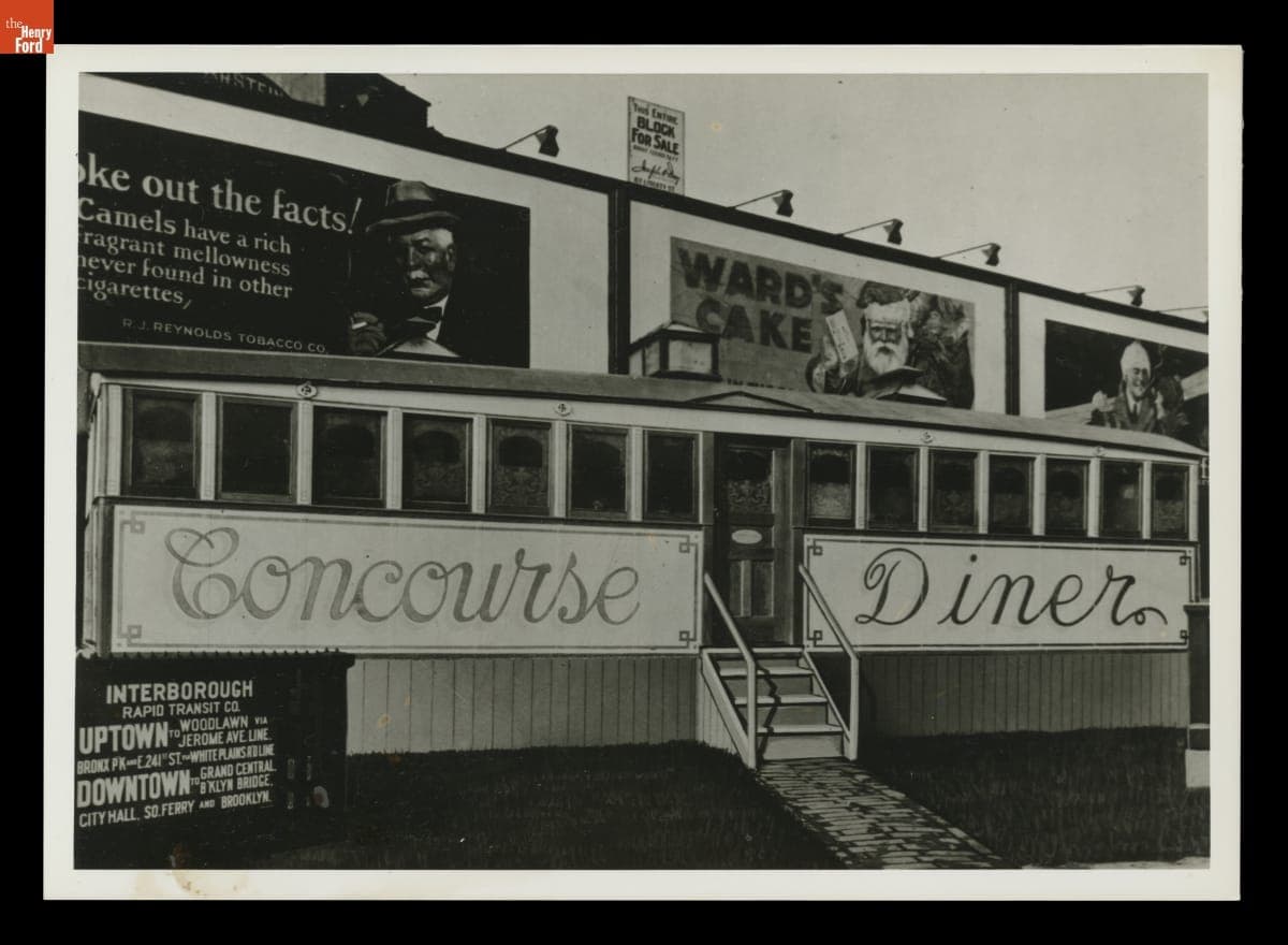 Tierney Dining Car, "Concourse Diner," in the Bronx, New York, circa 1925