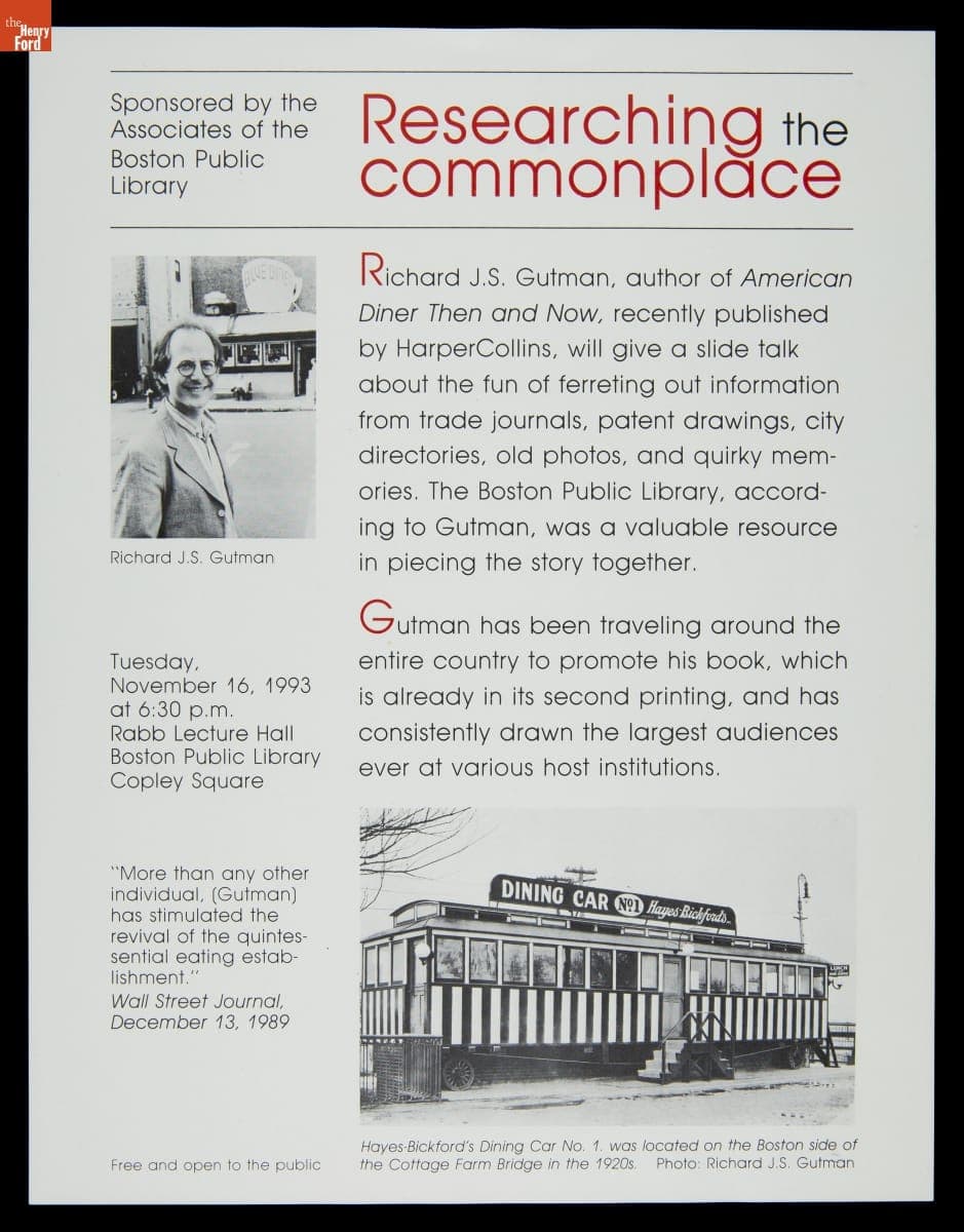 "Researching the Commonplace," November 1993