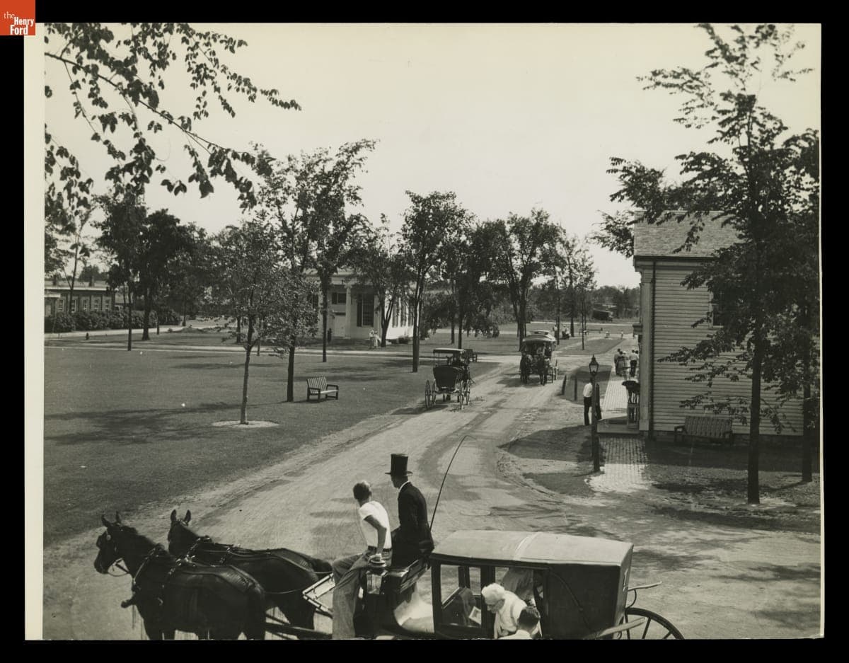 Horse Drawn Carriages in Greenfield Village, 1935