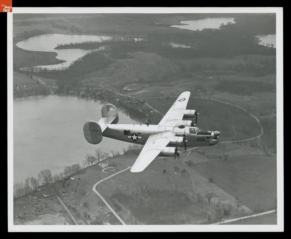 8,000th B-24 Liberator Bomber in Flight, 1945
