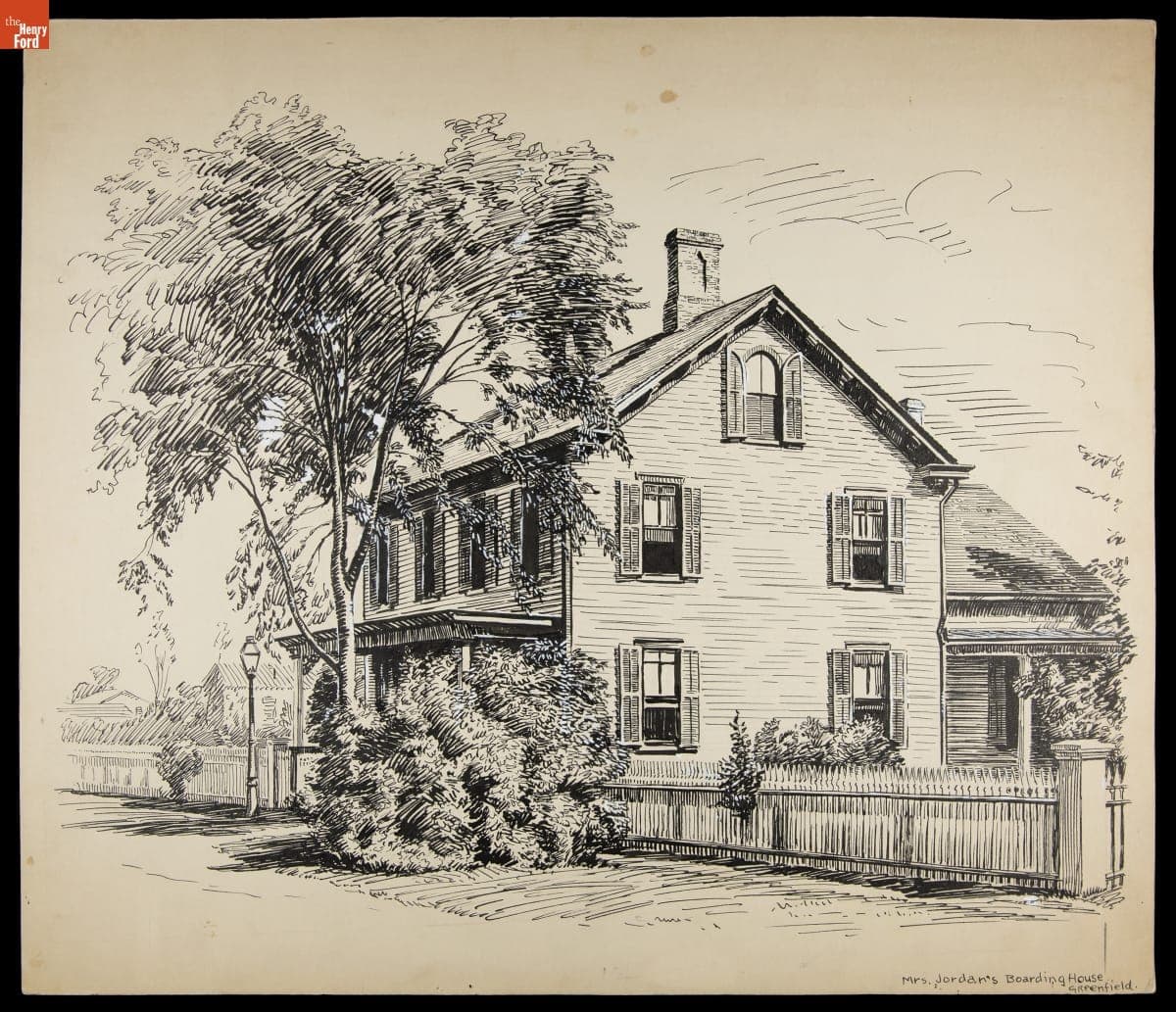 Sarah Jordan Boarding House in Greenfield Village, circa 1934