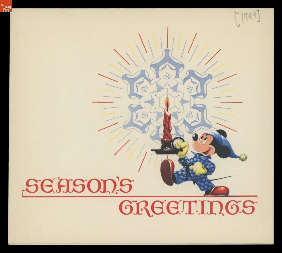 "Seasons Greetings" from Walt Disney and Staff, 1948-1949