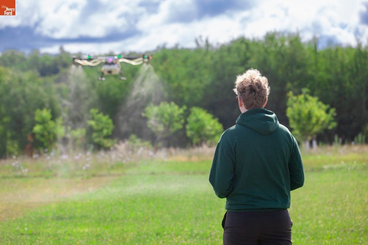 Operating "Agras MG-1" Drone