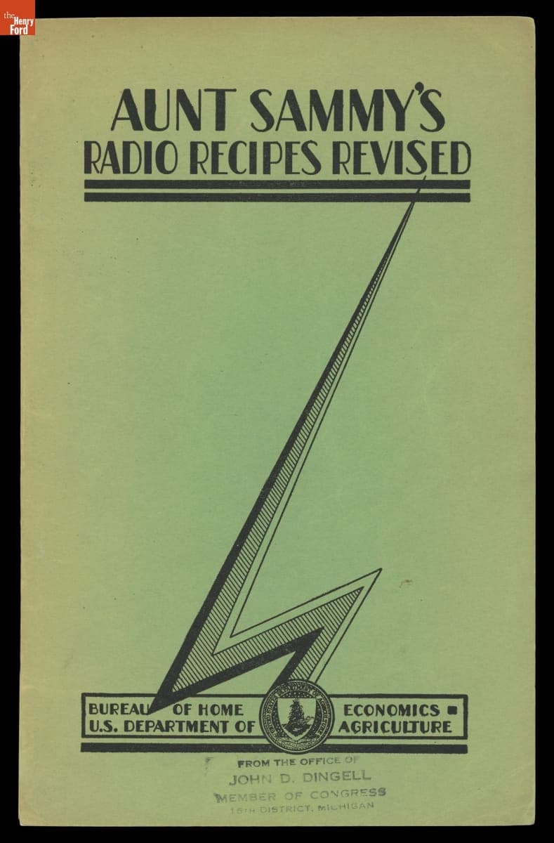 "Aunt Sammy's Radio Recipes Revised," 1931