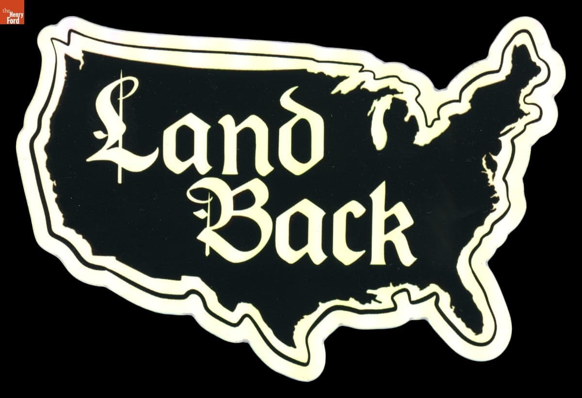 "Land Back" Sticker, 2024