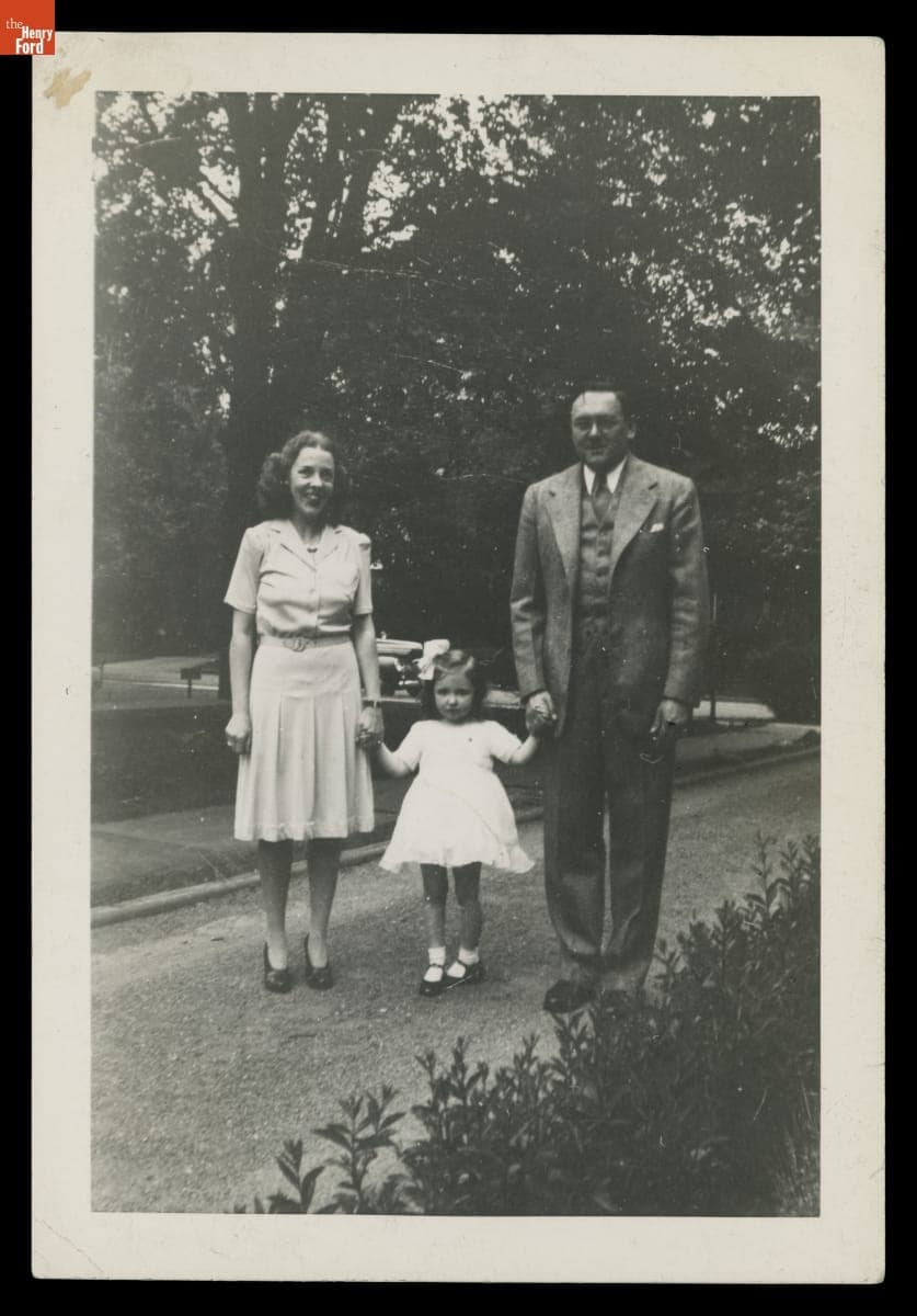 Alice Mitchell Clark and Frank H. Clark with Daughter, Mary Rochester Clark, circa 1947