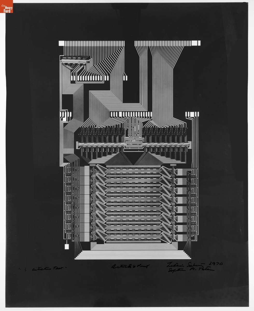 Artist's Proof, "Architecture Test" by Lillian F. Schwartz, 1970