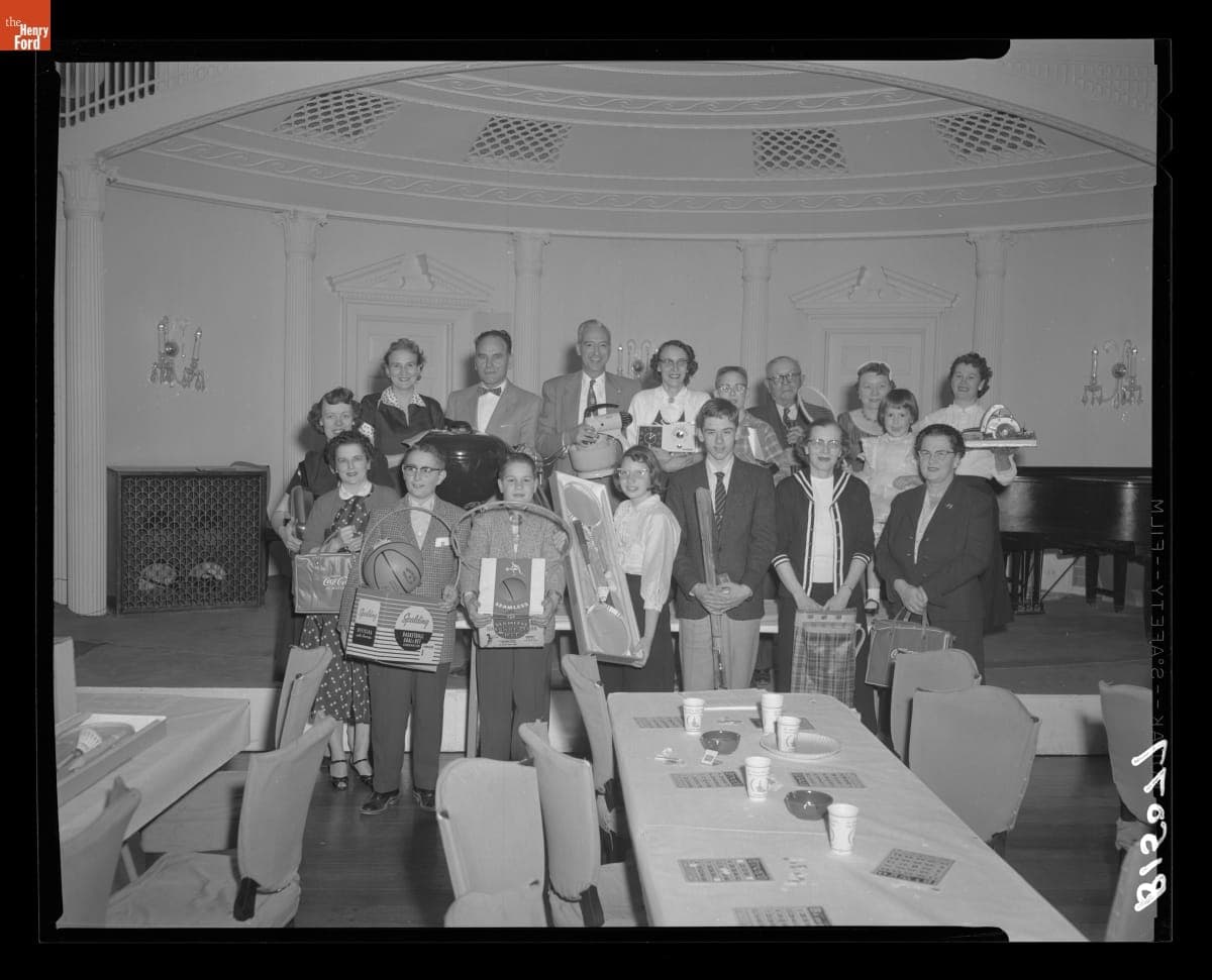 Edison Institute Employee "Fun Night" Prize Winners, April 12, 1957