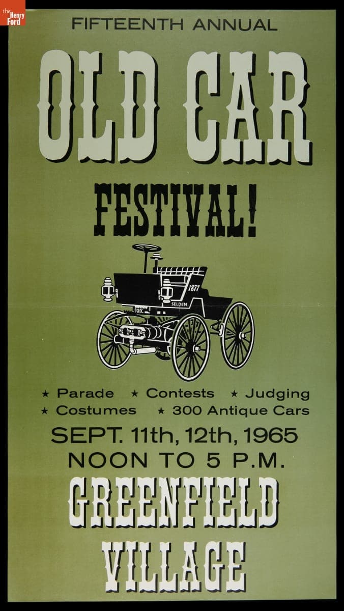 Old Car Festival at Greenfield Village, September 1965