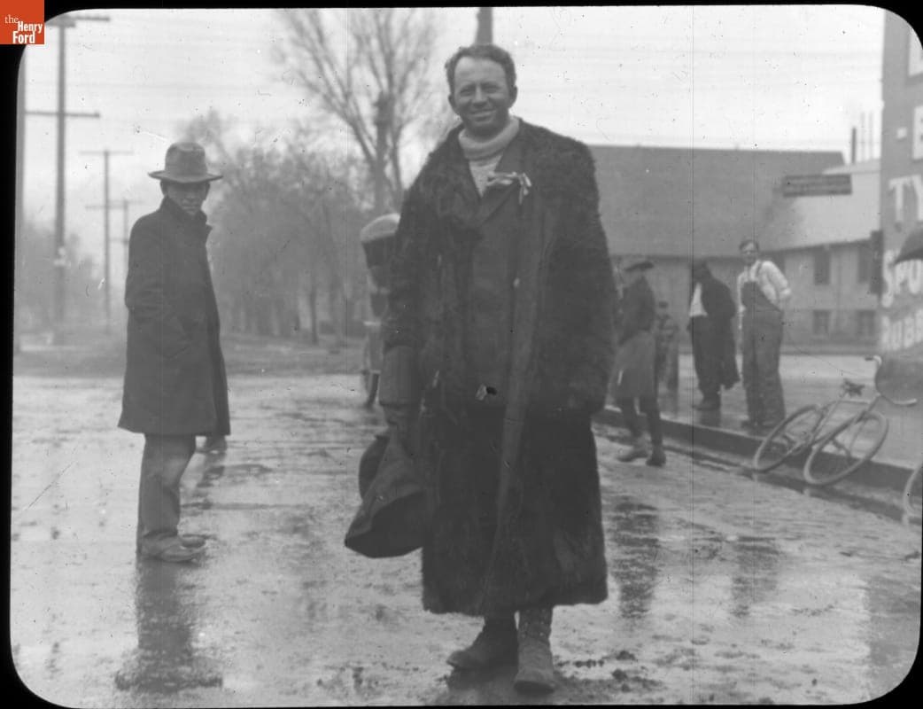 Linn Mathewson, Driver for the Thomas Flyer from Cheyenne to Ogden, Utah, New York to Paris Race, 1908