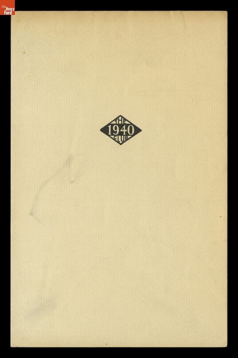 Brochure, The 1940 Club Founding Members and Honorary Members