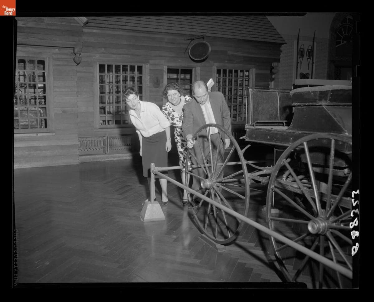 Guide Marie Hamilton with Igor Moiseyev and a Member of the Moiseyev Dance Company, June 1, 1961
