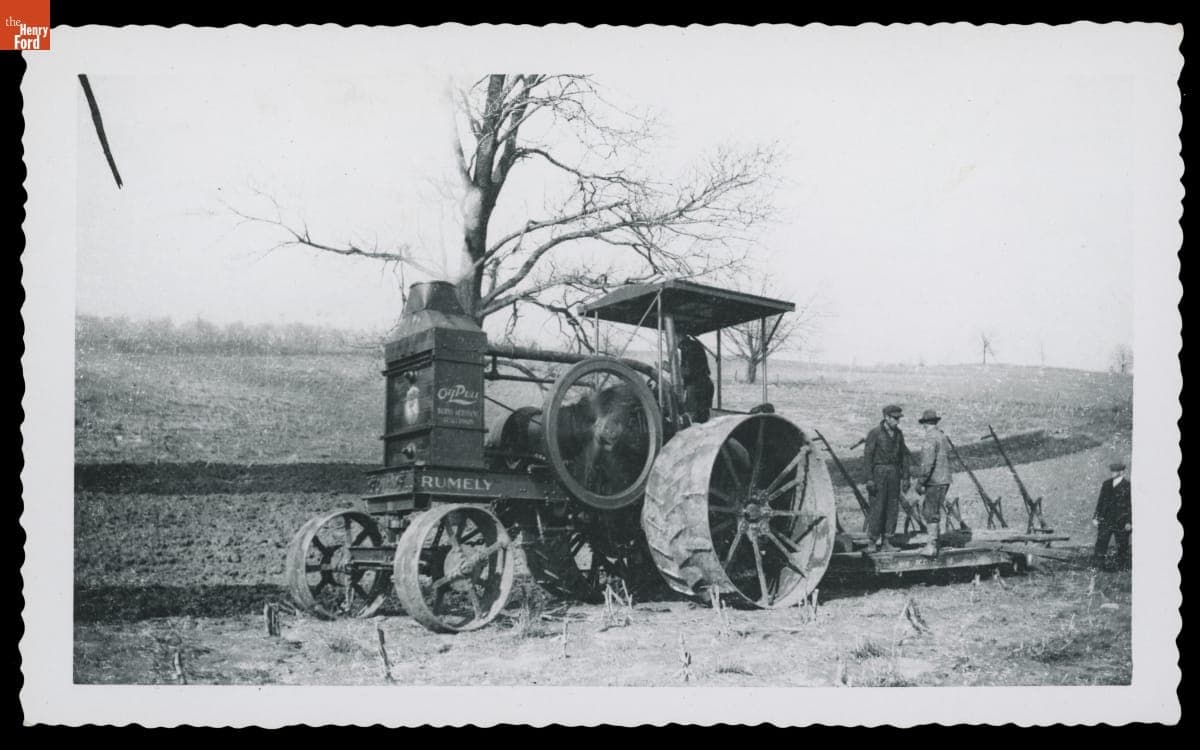 1910 Advance-Rumely Oil Pull Tractor Used at Interlaken School near Rolling Prairie, Indiana, 1914