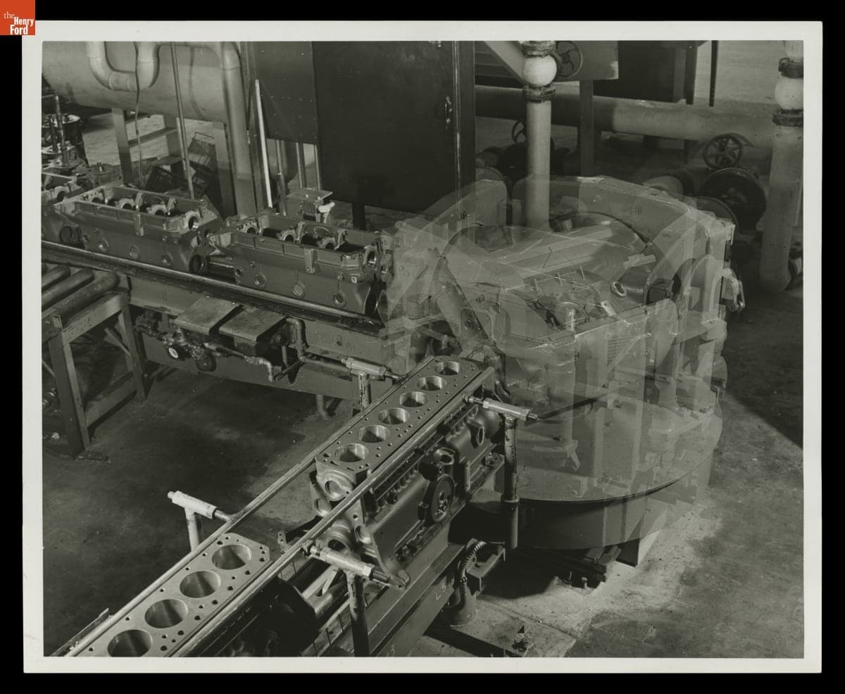 Two-Directional Automation Device at the Ford Motor Company Cleveland Engine Plant, January 1952