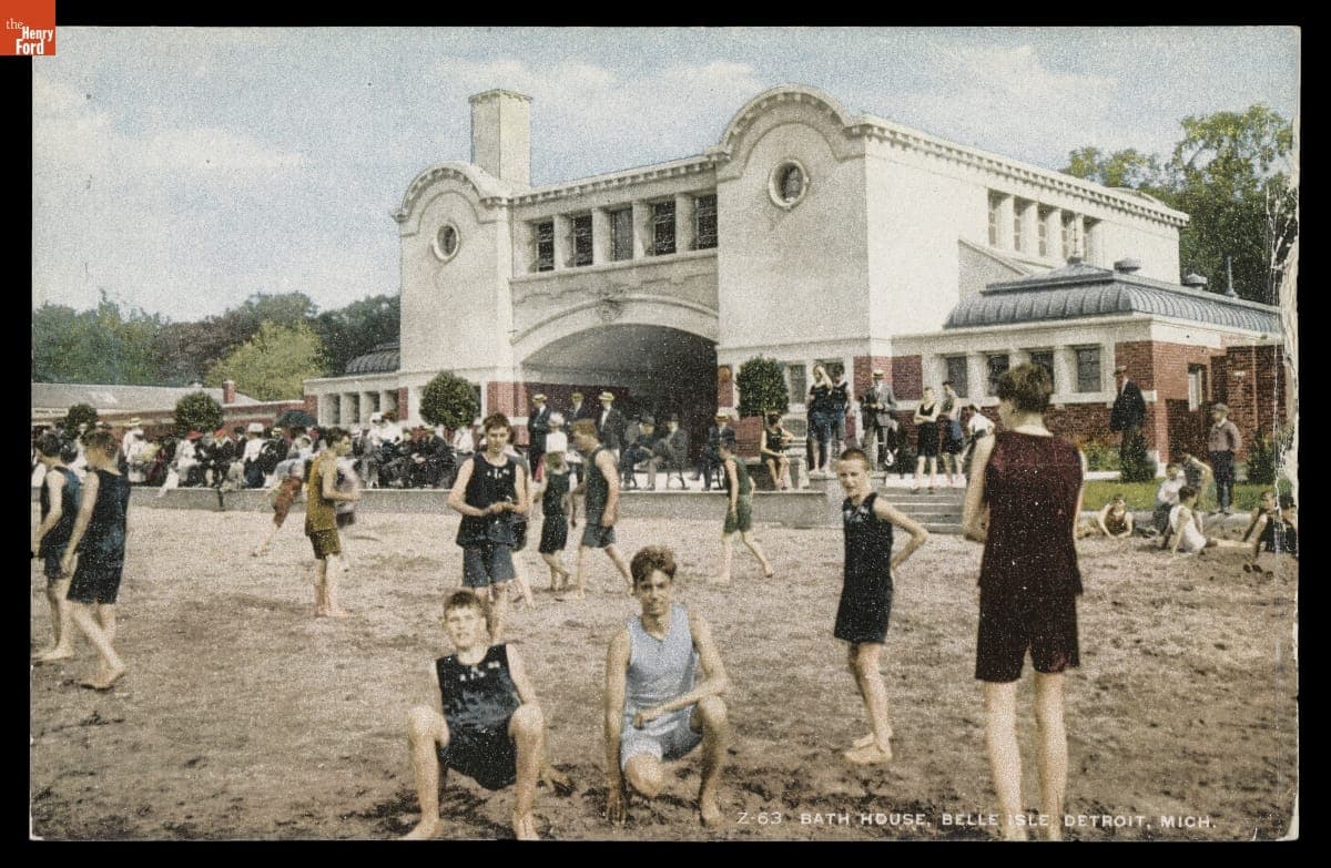 Bath House, Belle Isle, Detroit, Michigan