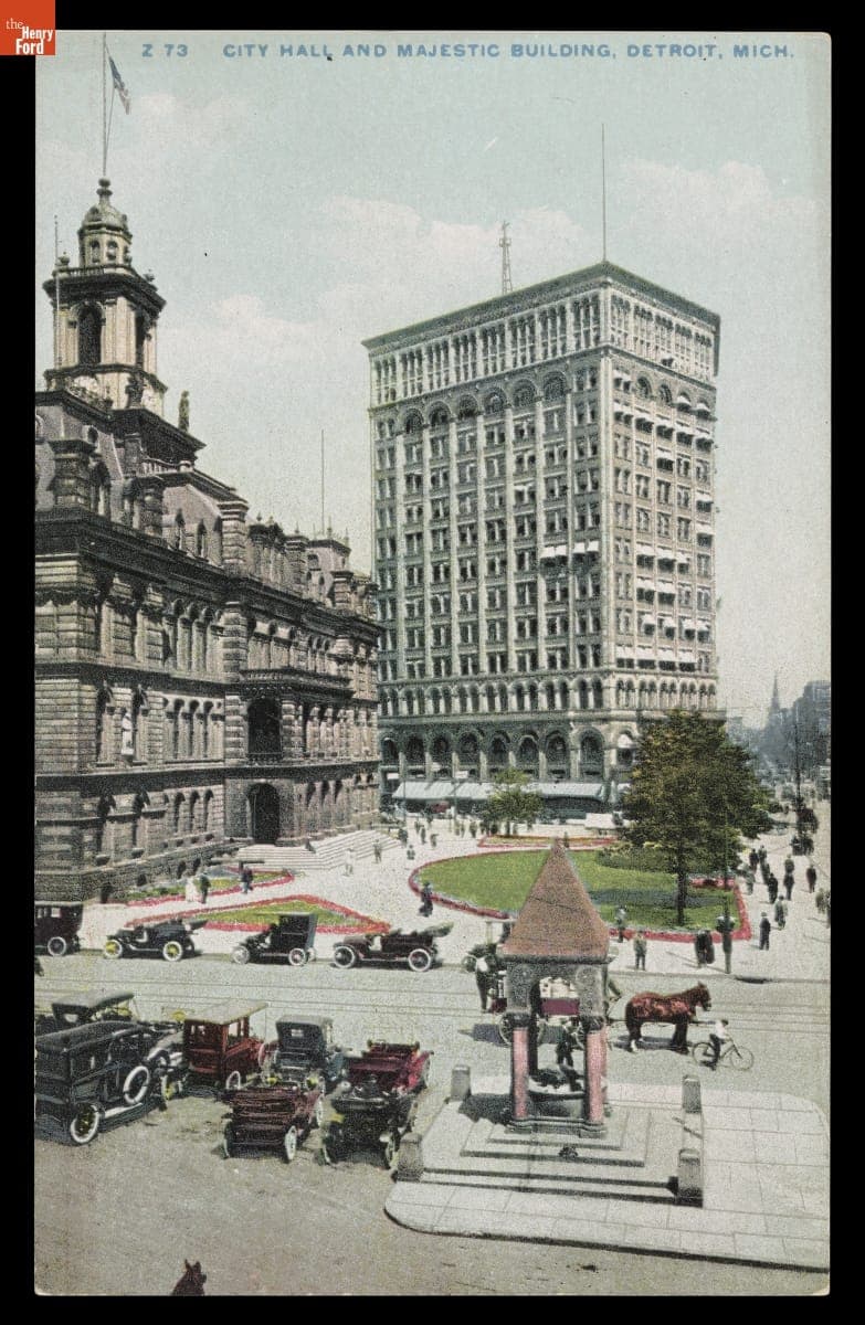 City Hall and Majestic Building, Detroit, Michigan