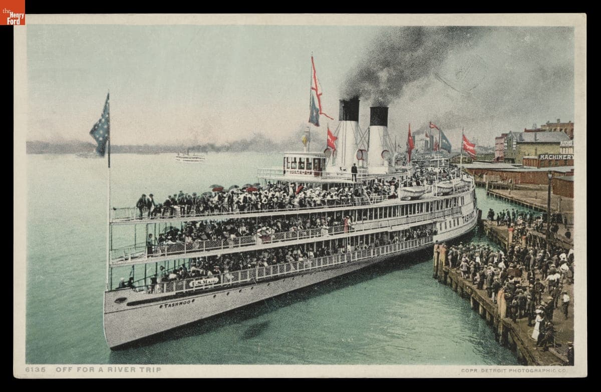 "Off for a River Trip," Detroit, Michigan