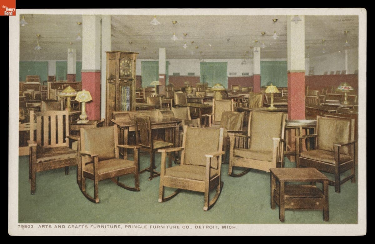 Arts and Crafts Furniture, Pringle Furniture Company, Detroit, Michigan