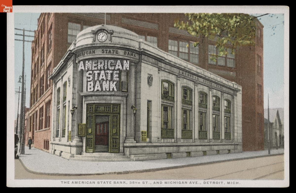 American State Bank, 35th Street and Michigan Avenue, Detroit, Michigan