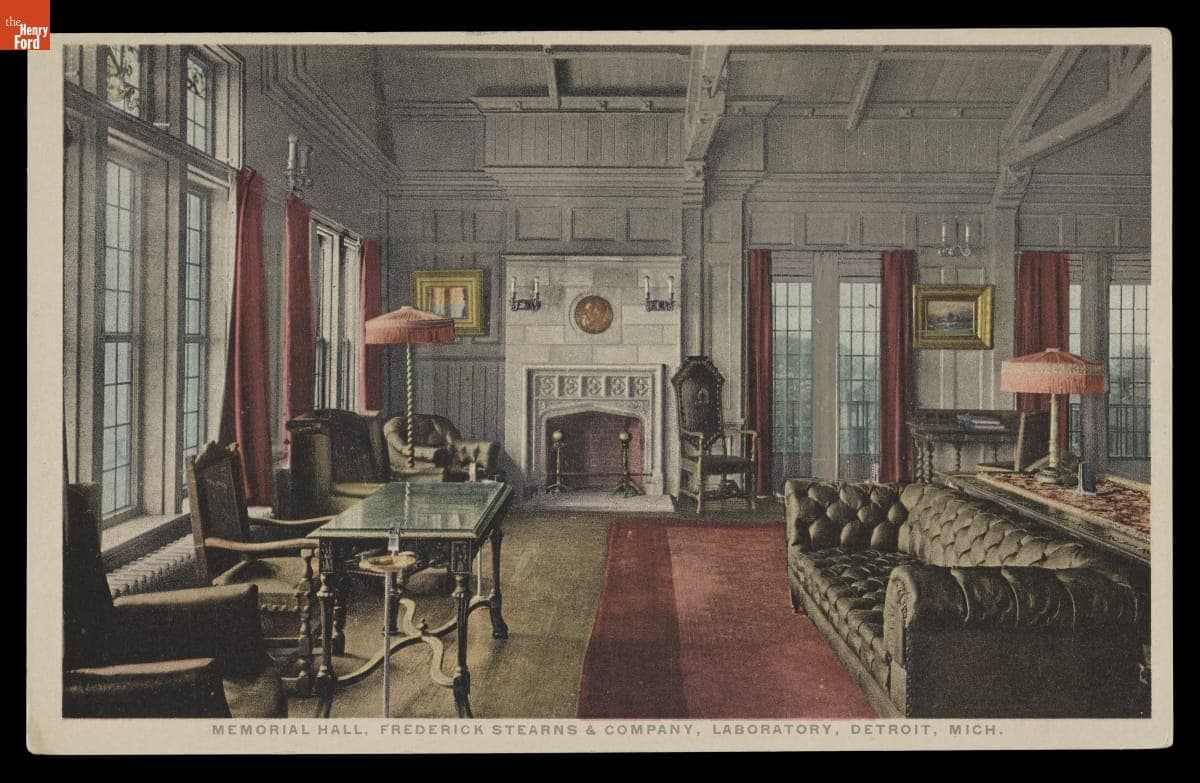 Memorial Hall, Frederick Stearns & Company, Laboratory, Detroit, Michigan