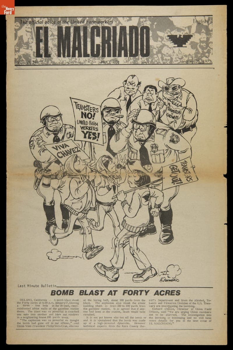 "El Malcriado: The Voice of the Farm Worker," Volume VI, No. 2, January 26, 1973