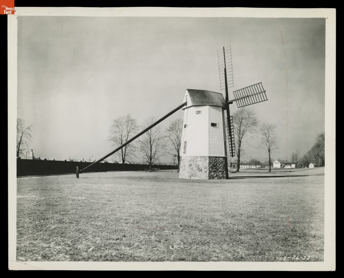 Farris Windmill in Greenfield Village, January 1937