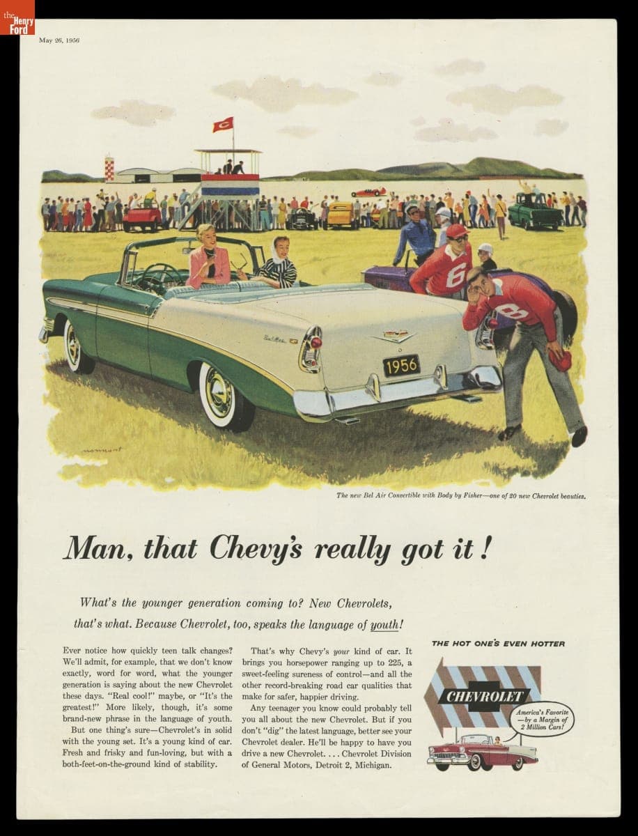 1956 Chevrolet Bel Air Advertisement, "Man, that Chevy's Really Got It!"