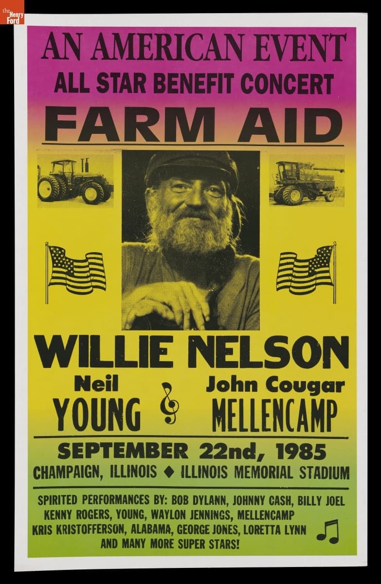 "An American Event All Star Benefit Concert: Farm Aid," September 22, 1985