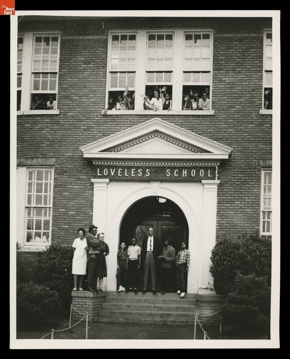 Children and Adults at the Loveless School, Montgomery, Alabama, March 25, 1965