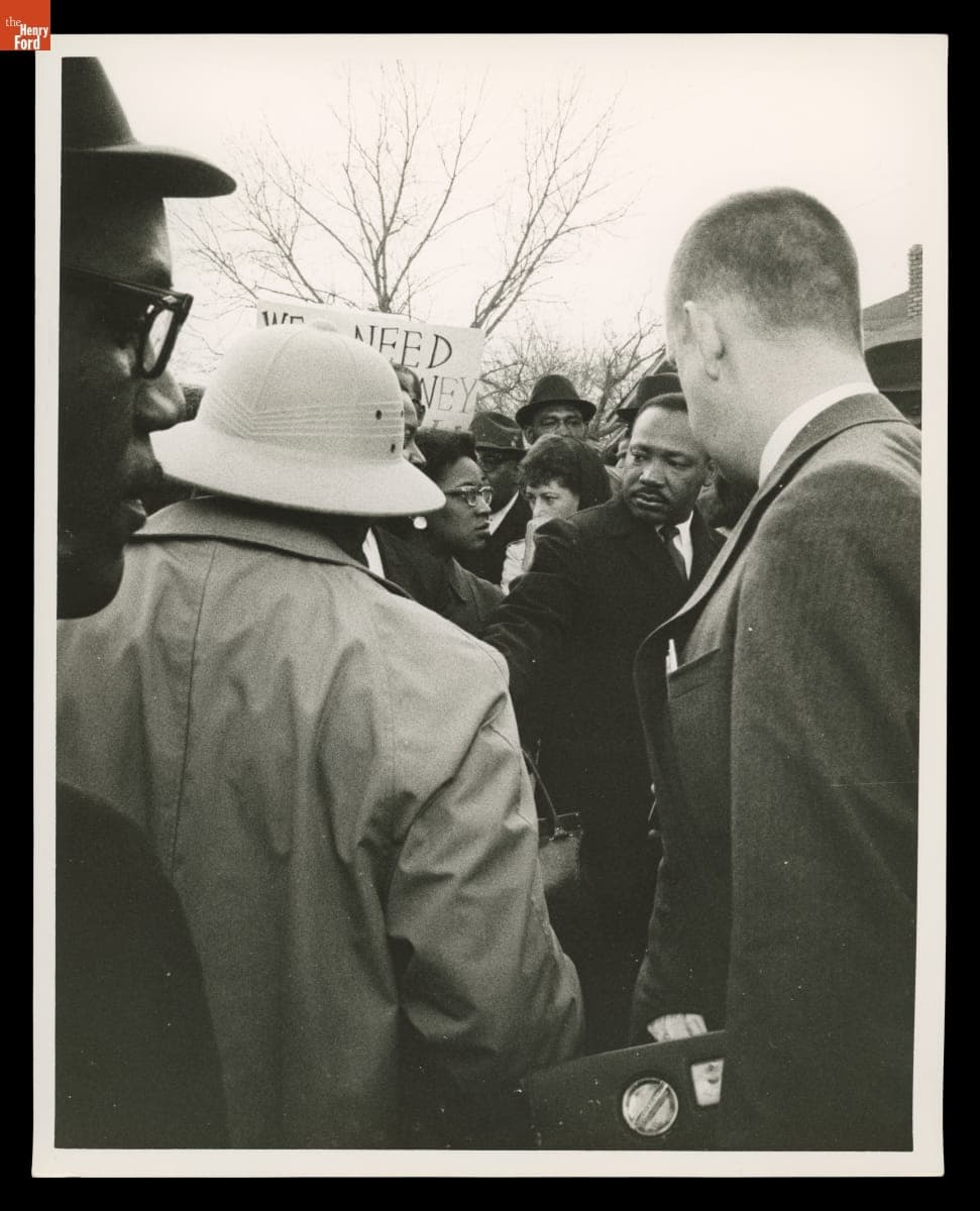 Martin Luther King, Jr. among the Voting Rights Marchers, Montgomery, Alabama, March 25, 1965