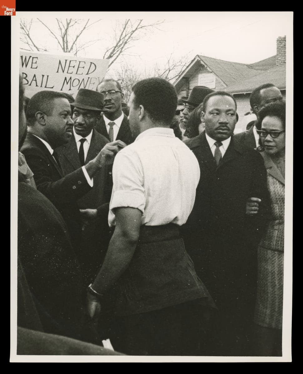 Martin Luther King, Jr. and Coretta Scott King among the Voting Rights Marchers, Montgomery, Alabama, March 25, 1965