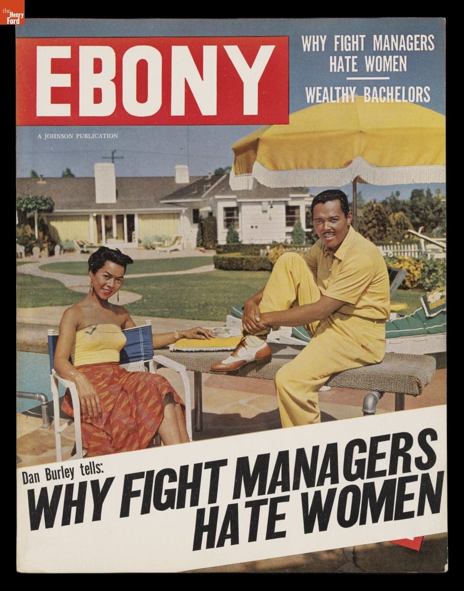 Advertising Poster, Ebony Magazine Cover, October 1952