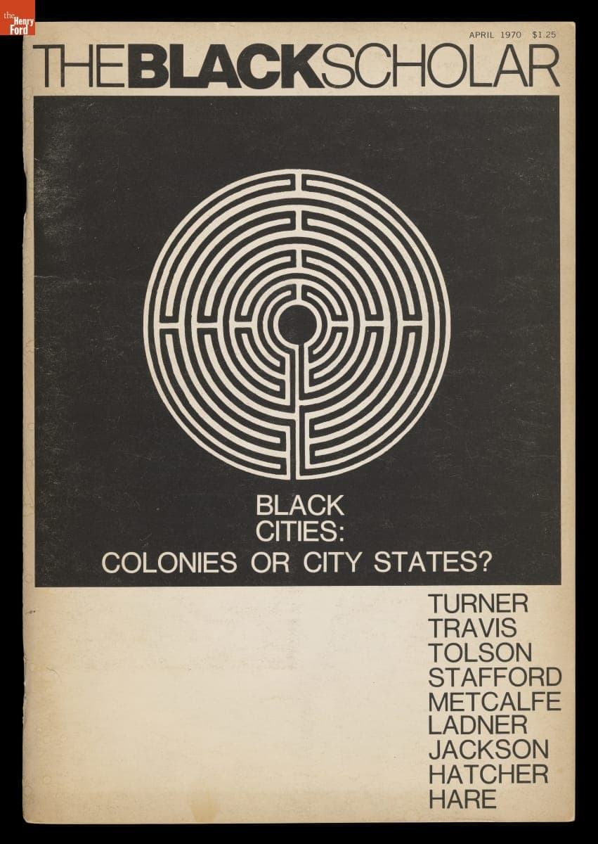 "The Black Scholar," April 1970 Issue, "Colonies or City States?"