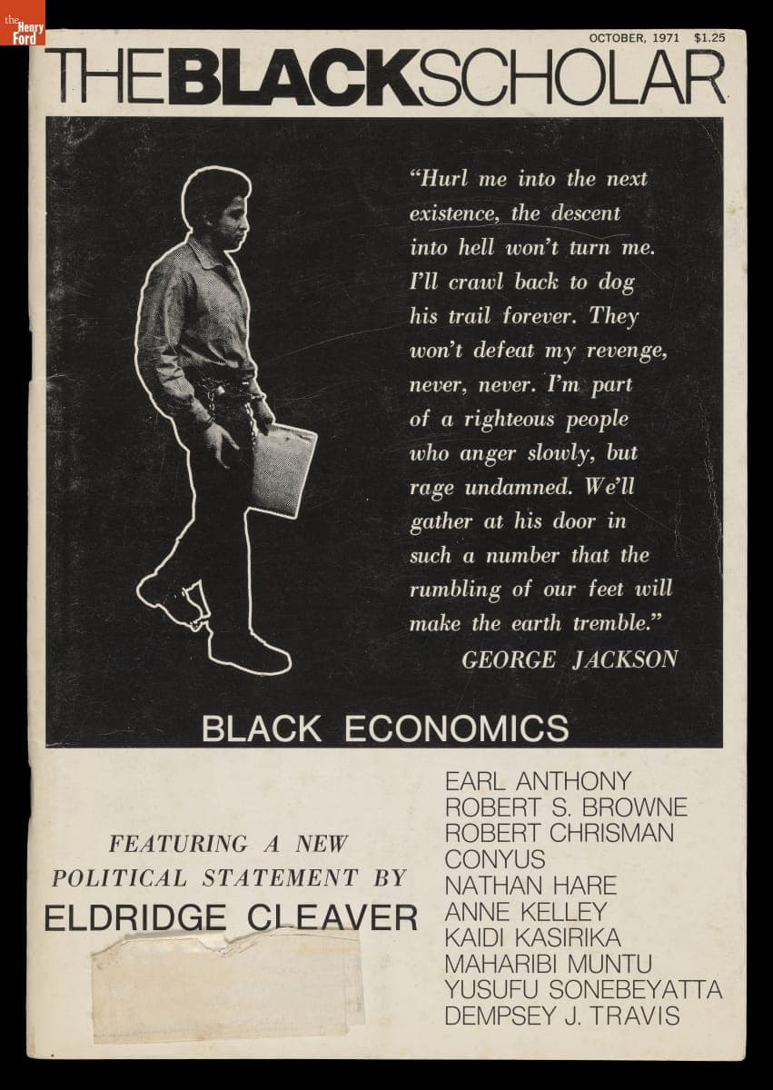 "The Black Scholar," October 1971 Issue, "Black Economics"