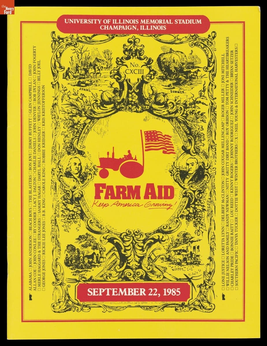"Farm Aid" Program, September 22, 1985