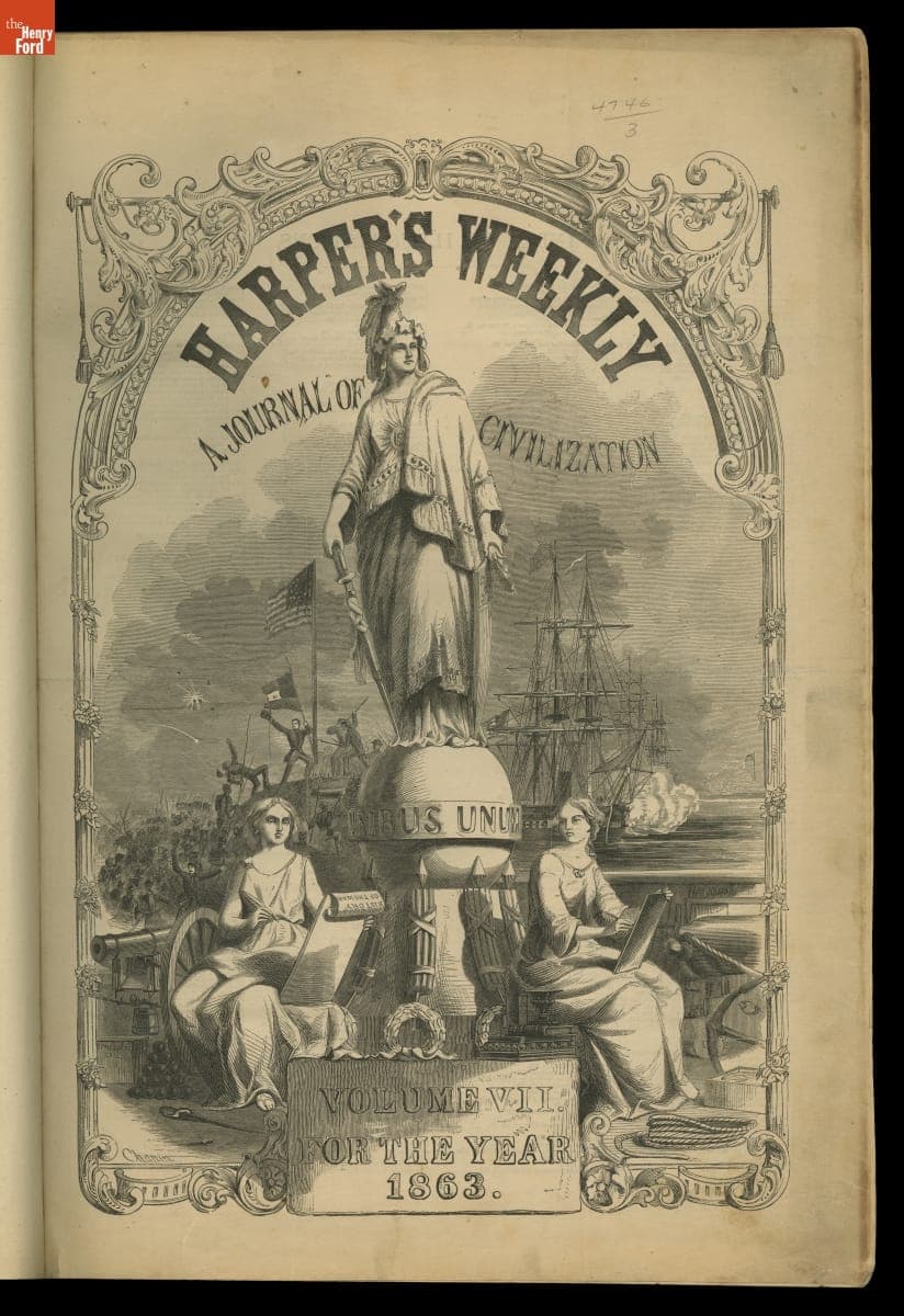 "Harper's Weekly," Bound Volume of Issues from 1863