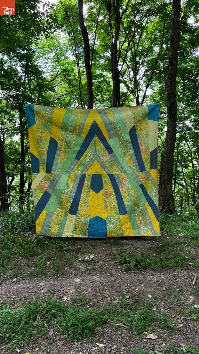 "Cathedral" Burial Quilt by Zak Foster, 2022