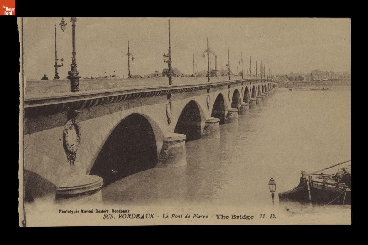 "Bordeaux - Le Pont de Pierre - The Bridge"