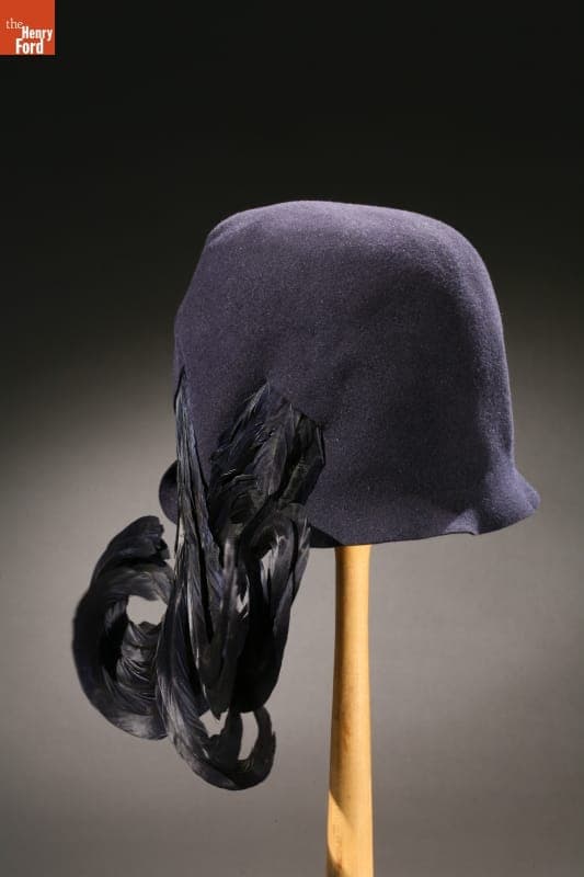 Cloche Hat with Feathers, 1925-1930