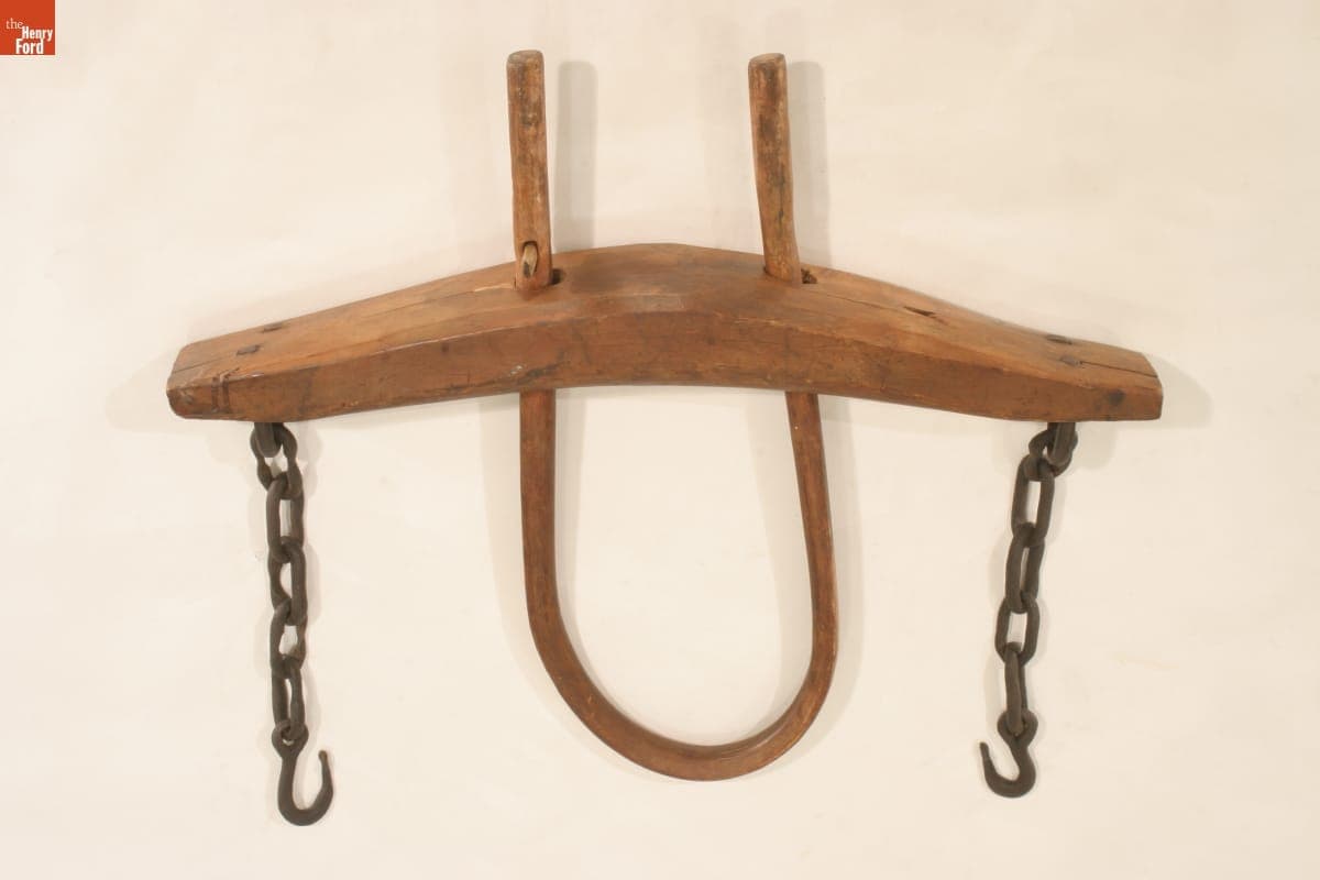 Ox Yoke with Single Bow, 1800-1900