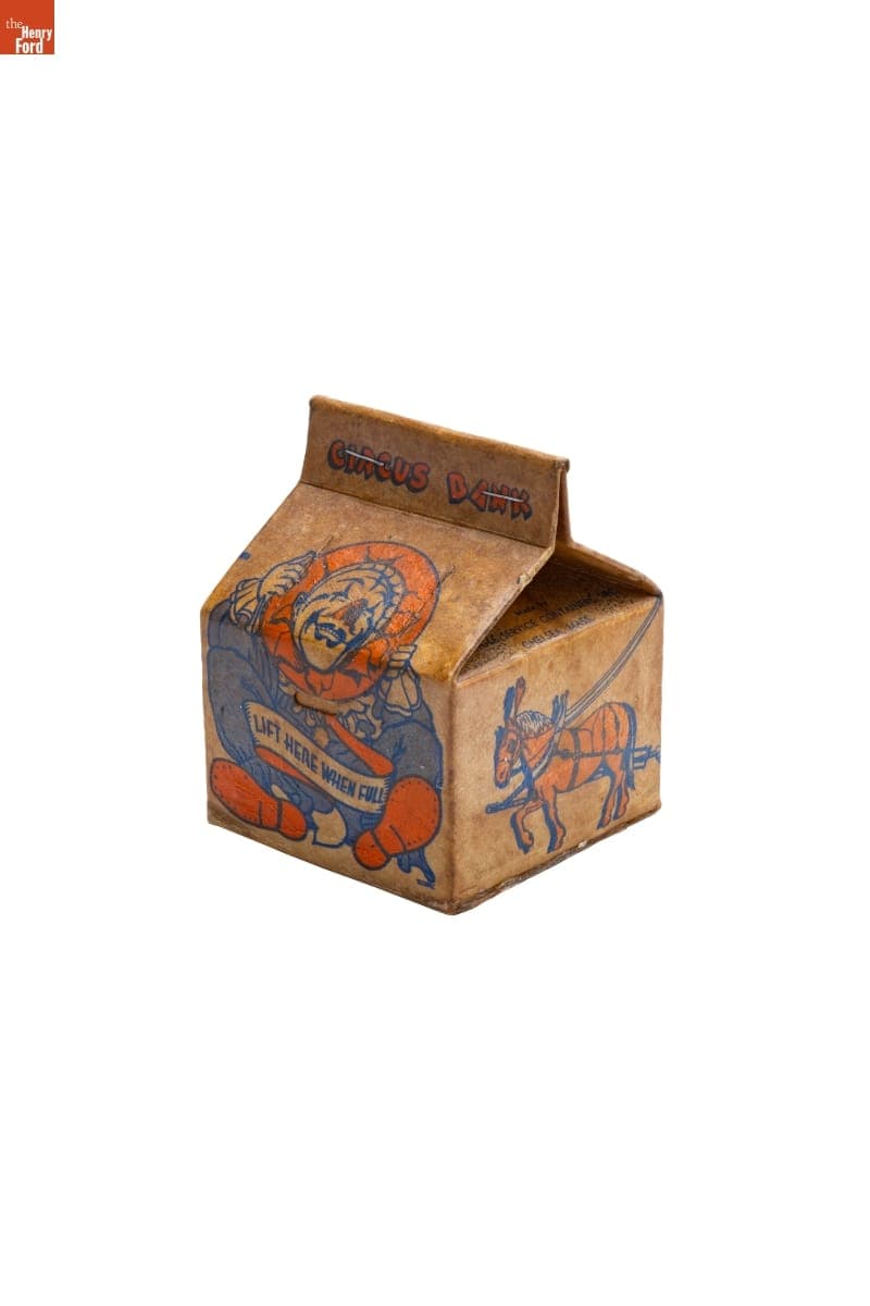 Circus Bank Milk Carton