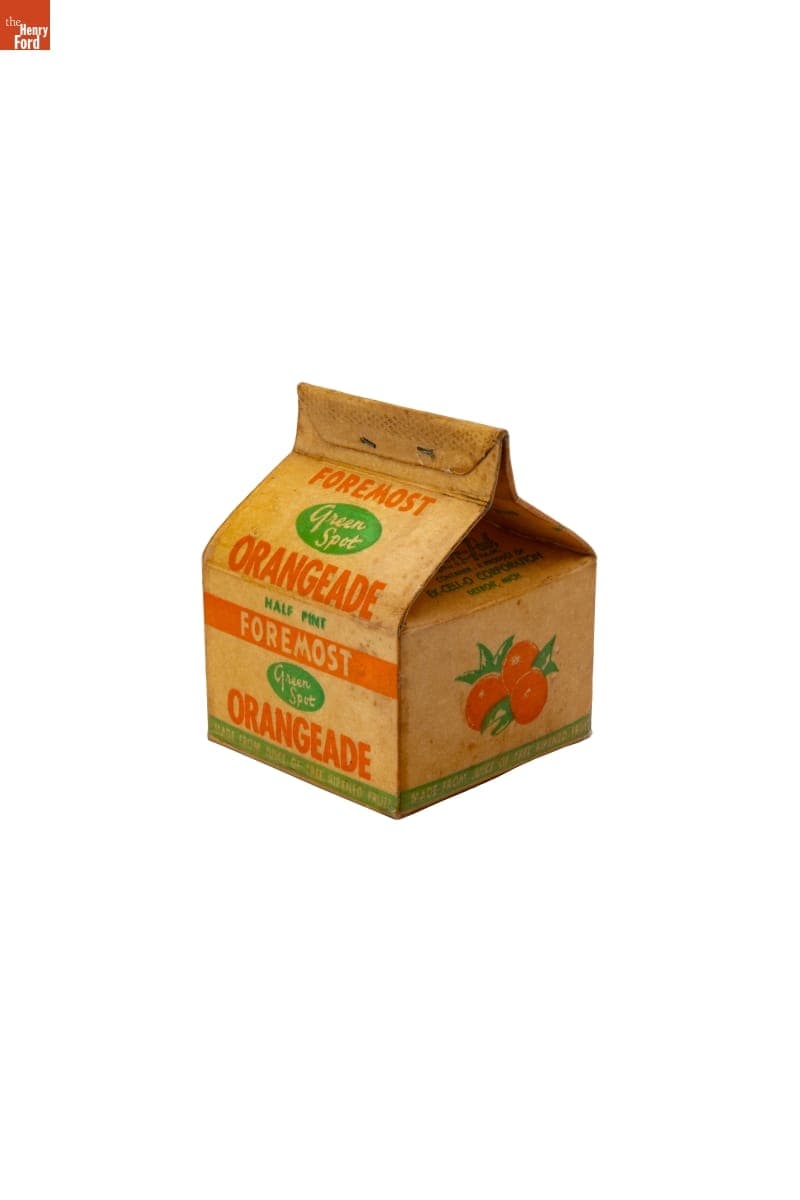 Foremost Dairies, Inc. Orangeade Carton, 1945-1957