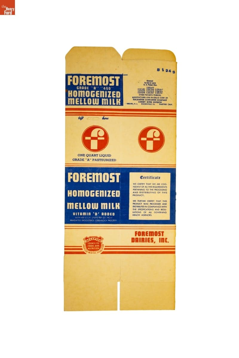 Foremost Dairies, Inc. Milk Carton