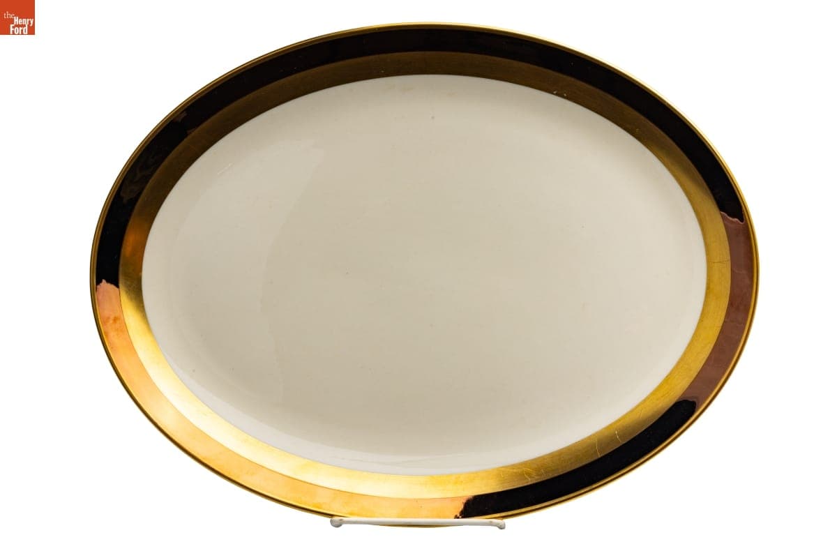 Marquis Pattern Platter Used by the Jackson Family, Selma, Alabama