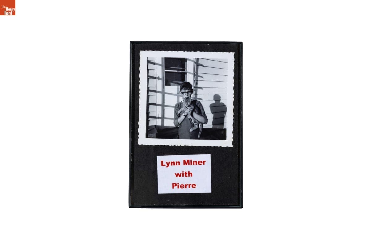 Lynn Miner with Pierre the Cat, 1960-1965