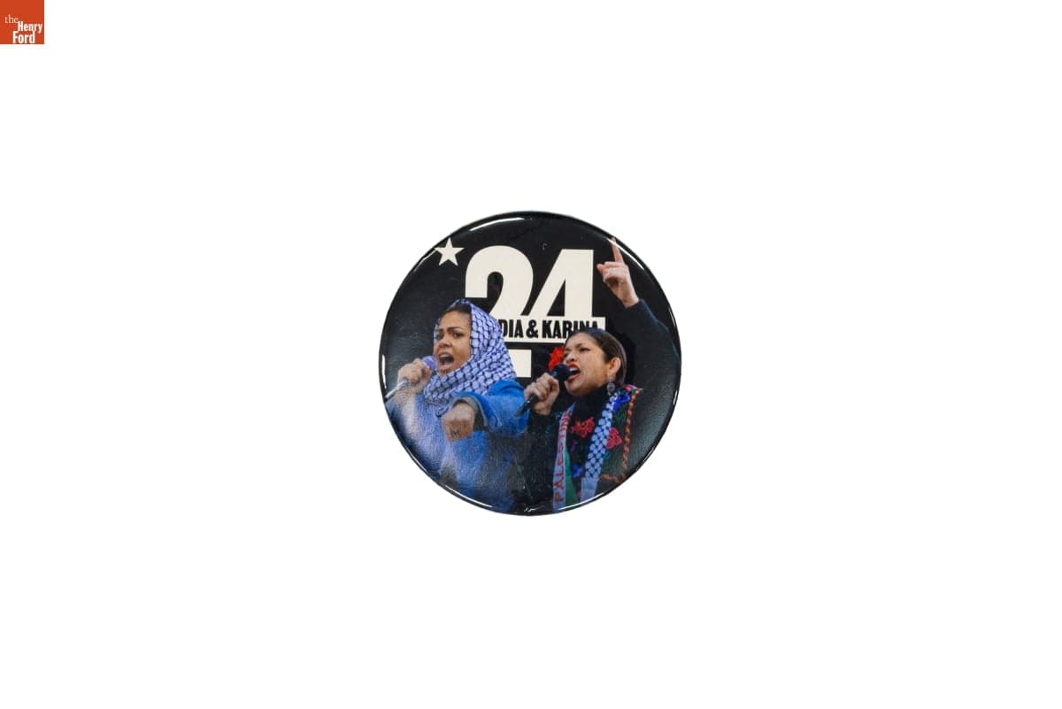 "Claudia& Karina 24" Campaign Button, 2024