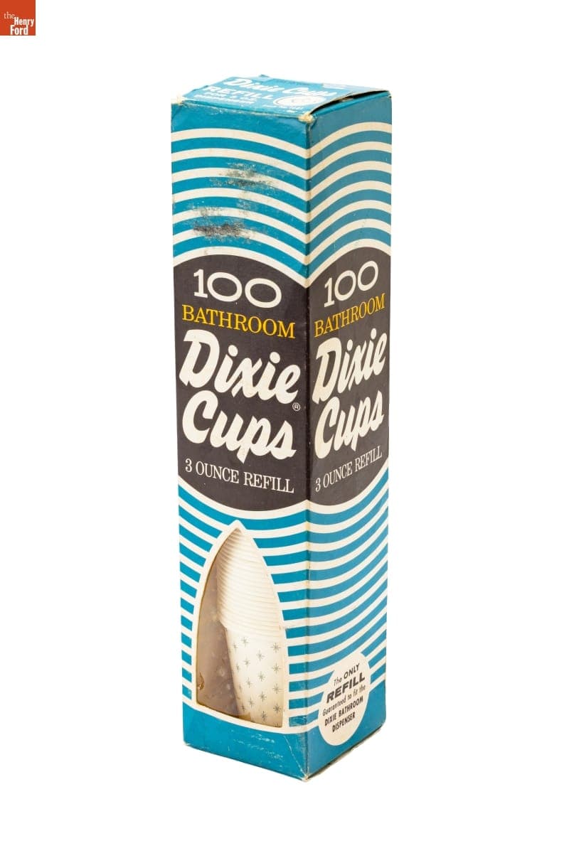 Box of Dixie Cups, circa 1965
