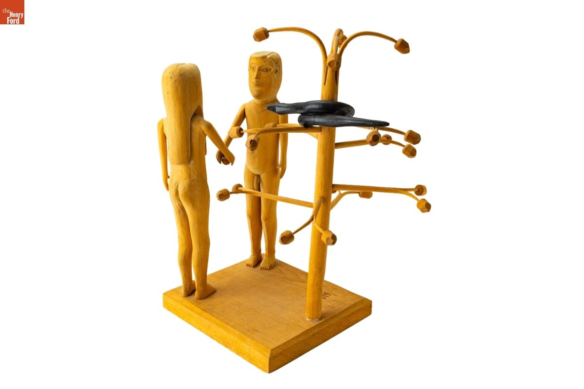 "Adam and Eve" Carving, circa 1970