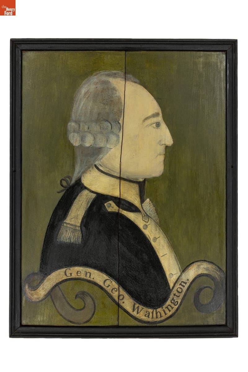 Signboard, Portrait of General George Washington, circa 1790